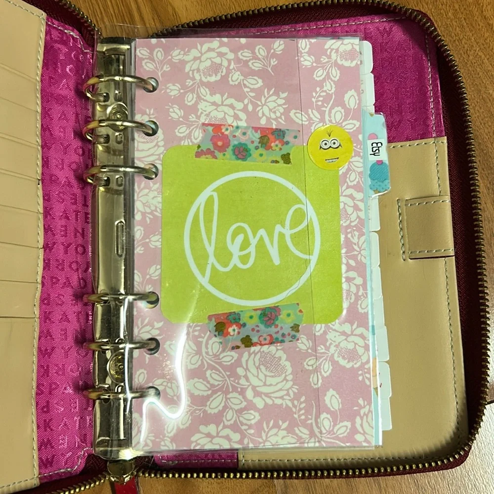 Kate Spade Wellesley Red Leather Calendar Planner Agenda
